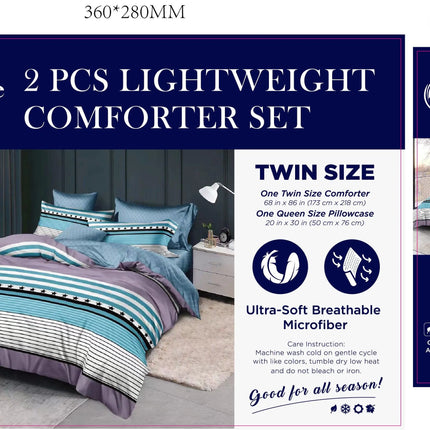 LiveWell Bedding 3 Piece Lightweight Comforter Set (6 Styles) - PremiumBrandGoods