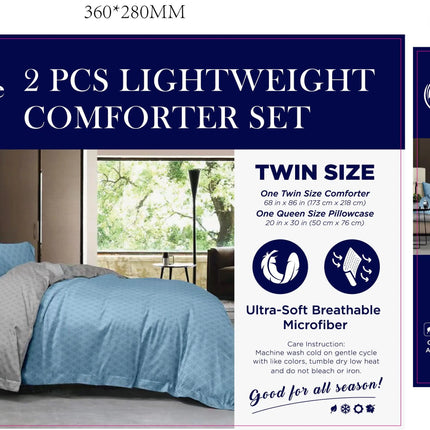 LiveWell Bedding 3 Piece Lightweight Comforter Set (6 Styles) - PremiumBrandGoods