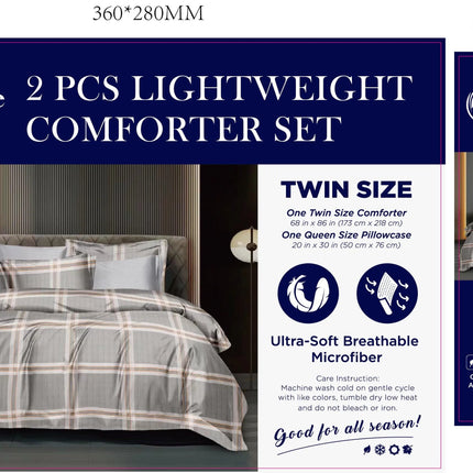 LiveWell Bedding 3 Piece Lightweight Comforter Set (6 Styles) - PremiumBrandGoods