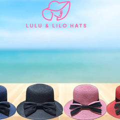 Lulu & Lilo Women's Sun hat with Bowtie Ribbon Collection - PremiumBrandGoods