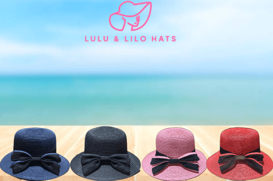 Lulu & Lilo Women's Sun hat with Bowtie Ribbon Collection - PremiumBrandGoods
