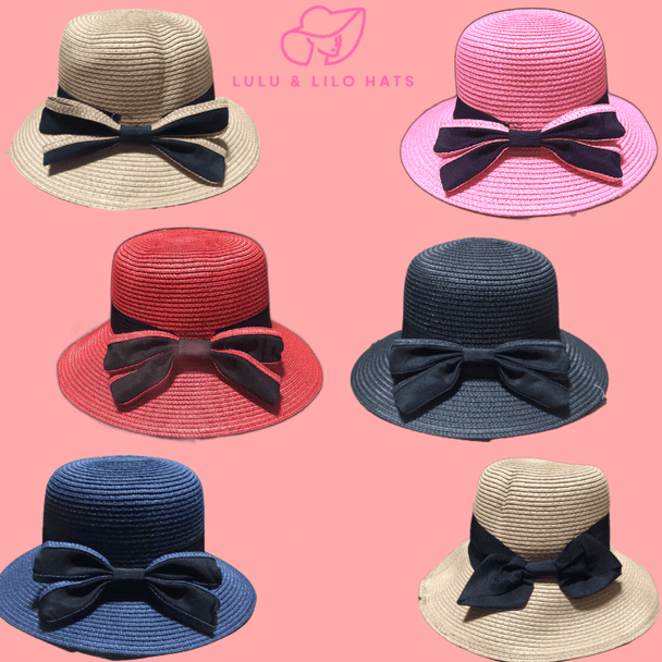 Lulu & Lilo Women's Sun hat with Bowtie Ribbon Collection - PremiumBrandGoods