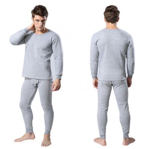 Men's 2-Piece Cotton Thermal Set with Shirt & Pants - PremiumBrandGoods