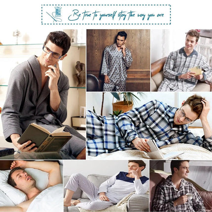 Men's Comfort Stretchy Plaid Pajama Pants - PremiumBrandGoods