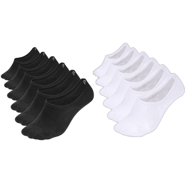 Men's No Show Socks | Black and White Socks | High Quality Socks