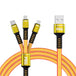 Yellow PBG 3-in-1 USB Charging Cable Mesh - USB-C/Micro USB/iPhone