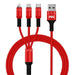 PBG 3 In 1 Charging Cable Collection 4 FT Large Charge 3 Devices at Once! - PremiumBrandGoods