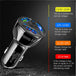 PBG 3 Port Fast LED Car Charger + 3 in 1 Cable Combo - PremiumBrandGoods
