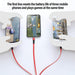 Multiple Device phone wall charger with 3-in-1 Fast Charging Cable