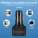 PBG 3 Port LED Voltage Wall Charger and 6 Port Car Charger - PremiumBrandGoods