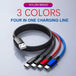 PBG 4 in 1 Cable 3A nylon braided - PremiumBrandGoods