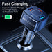 Fast charging 5 port car charger with 4 mobile phone charges at once