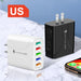 5 port Led usb wall charger for Quick charge 48W