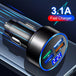 PBG LED 4 Port Car Charger With LED Voltage Display (Charges 4 devices at once!) - PremiumBrandGoods