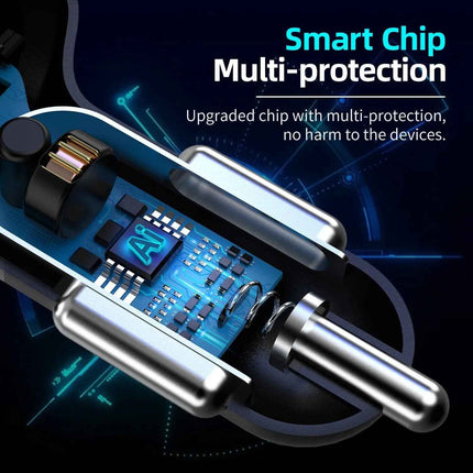 PBG LED 4 Port Rapid Car Charger - Charges 4 Devices at once!