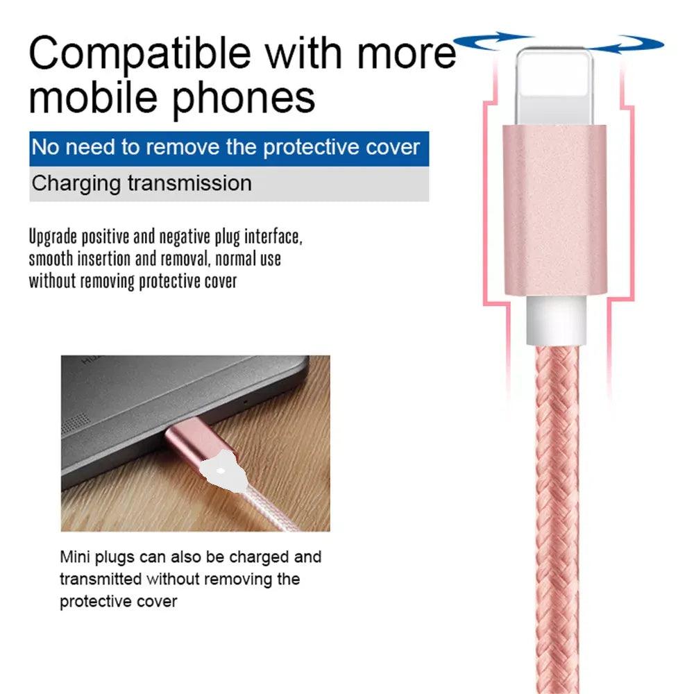 High Quality Stylish charging cable 3-in-1 for various devices | Wide compatible charge cable