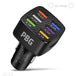 PBG LED 6 Port Car Charger Charge 6 Devices at once! - PremiumBrandGoods