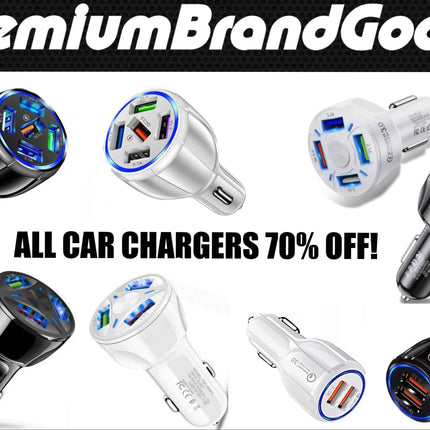 PBG LED CAR CHARGERS (Multiple Ports)
