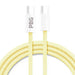 Yellow Blue USB C to USB C Fast Charging Cable for Android | rapid charging up to 480 MBPS
