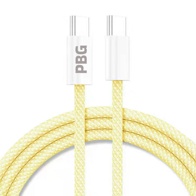 Yellow Blue USB C to USB C Fast Charging Cable for Android | rapid charging up to 480 MBPS