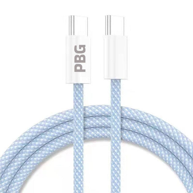 Blue USB C to USB C Fast Charging Cable for Android
