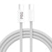 White Blue USB C to USB C Fast Charging Cable for Android | Portable cable