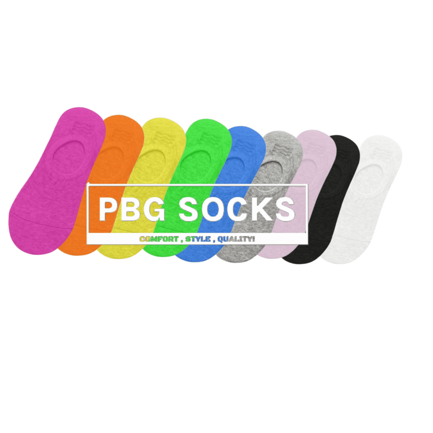 PBG Women's Socks No-Shows Sizes 9-11 - PremiumBrandGoods