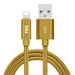 Gold Charging cable for iPhone 3M