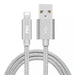 Silver Fast charging iPhone cable 3M