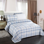 Blue Checkered with Lines / Twin