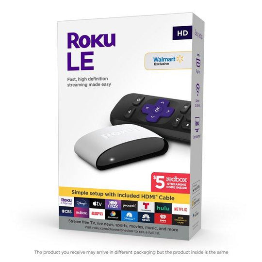 Roku LE HD Streaming Media Player with High Speed HDMI Cable and Simple Remote - PremiumBrandGoods