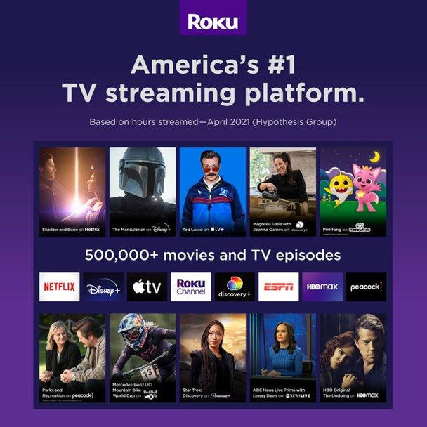 Roku LE HD Streaming Media Player with High Speed HDMI Cable and Simple Remote - PremiumBrandGoods