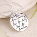 Round Letter Tag Live The Life You Love Love Pendant Necklace - PremiumBrandGoods
