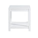 Simple white side table , 2-tier small space end table ,modern night stand, sofa table, side table with storage shelve - PremiumBrandGoods
