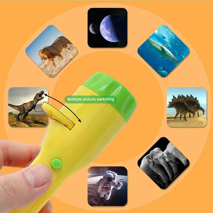 Slide Torch Projector Toys Flashlight Educational Toys Science Set Night Lamp 4 Options!