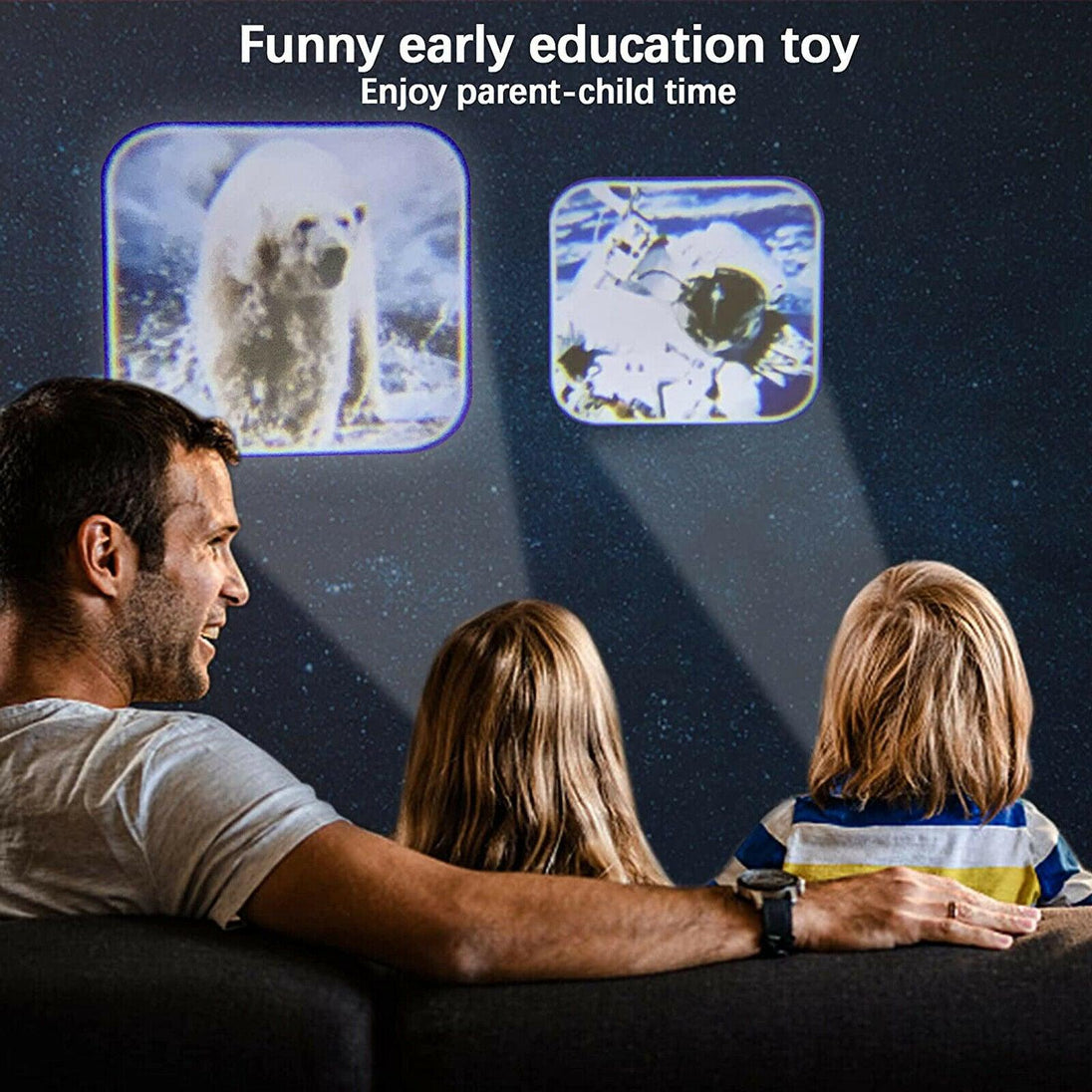 Slide Torch Projector Toys Flashlight Educational Toys Science Set Night Lamp 4 Options! - PremiumBrandGoods