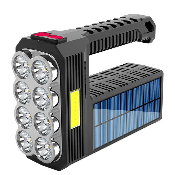 Solar Rechargeable Usb Flashlight Led - PremiumBrandGoods