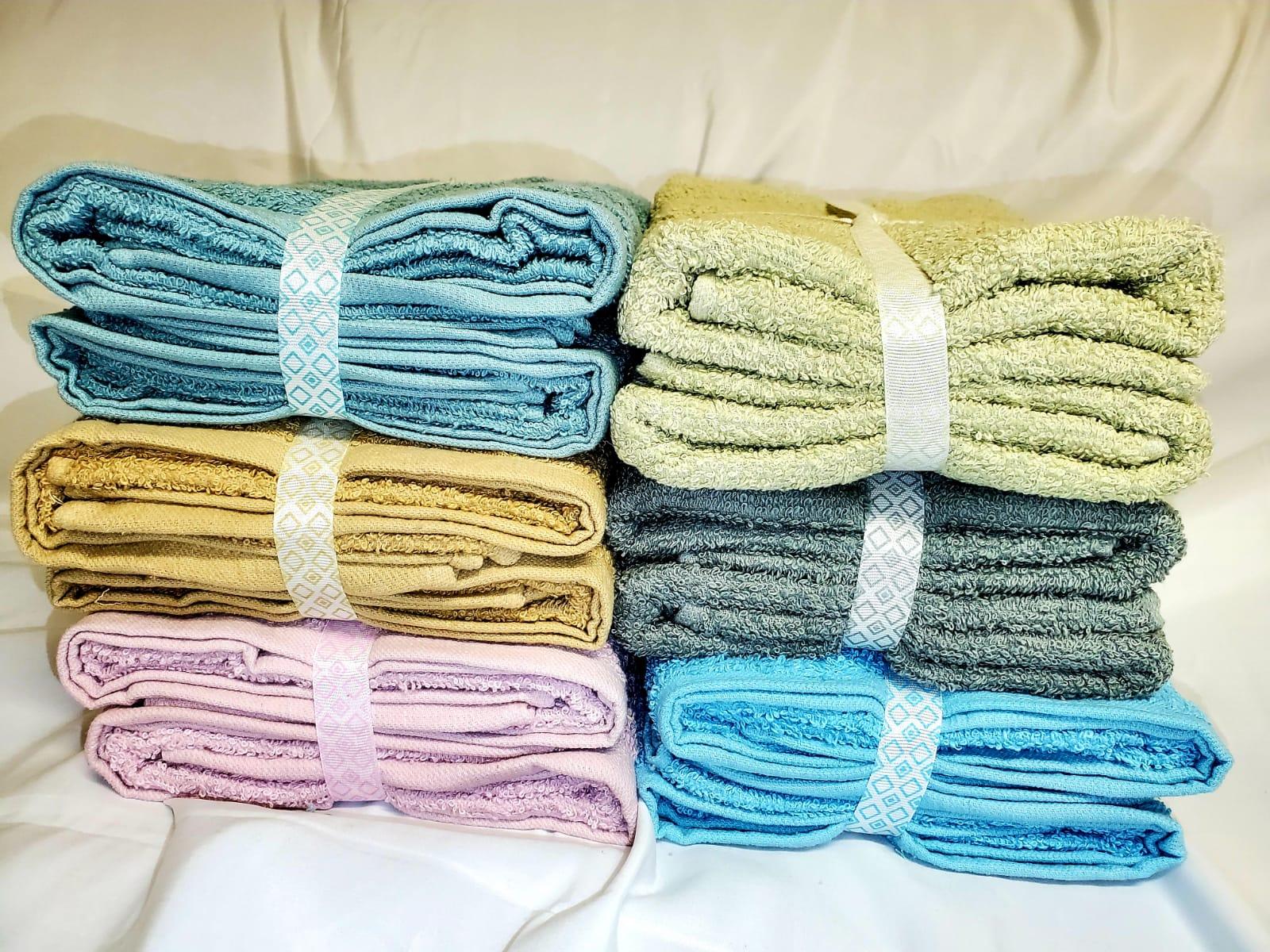 Specialty Ribbon Wrapped 24X48 Full Body Bath Towels Pack of 6 - PremiumBrandGoods