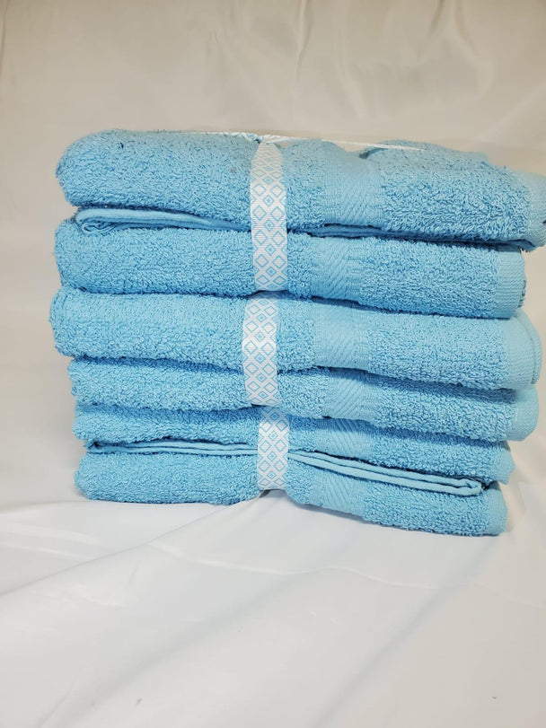 Specialty Ribbon Wrapped 24X48 Full Body Bath Towels Pack of 6 - PremiumBrandGoods