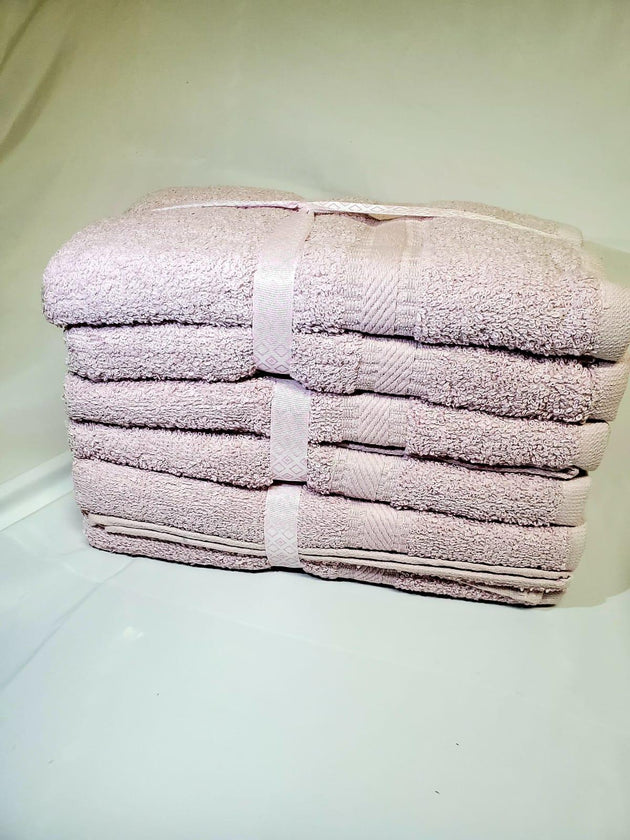 Specialty Ribbon Wrapped 24X48 Full Body Bath Towels Pack of 6 - PremiumBrandGoods