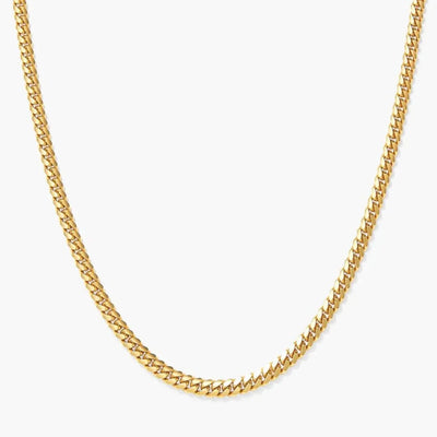 Stainless Steel Flat Snake Bone Chain Necklace (2 Colors , 2 Sizes) - PremiumBrandGoods