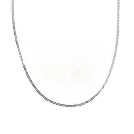 Stainless Steel Flat Snake Bone Chain Necklace (2 Colors , 2 Sizes) - PremiumBrandGoods