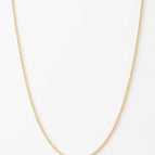 Round Box Chain Gold / 22 inch