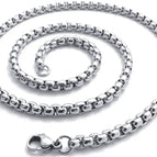 Round Box Chain Silver / 22 inch