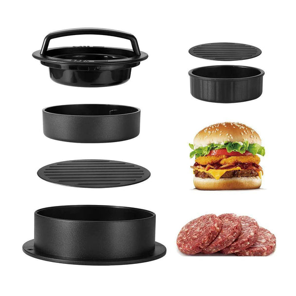 Stuffed Burger Press Kit Hamburger Patty Non Stick Molds Maker Tool Sliders BBQ