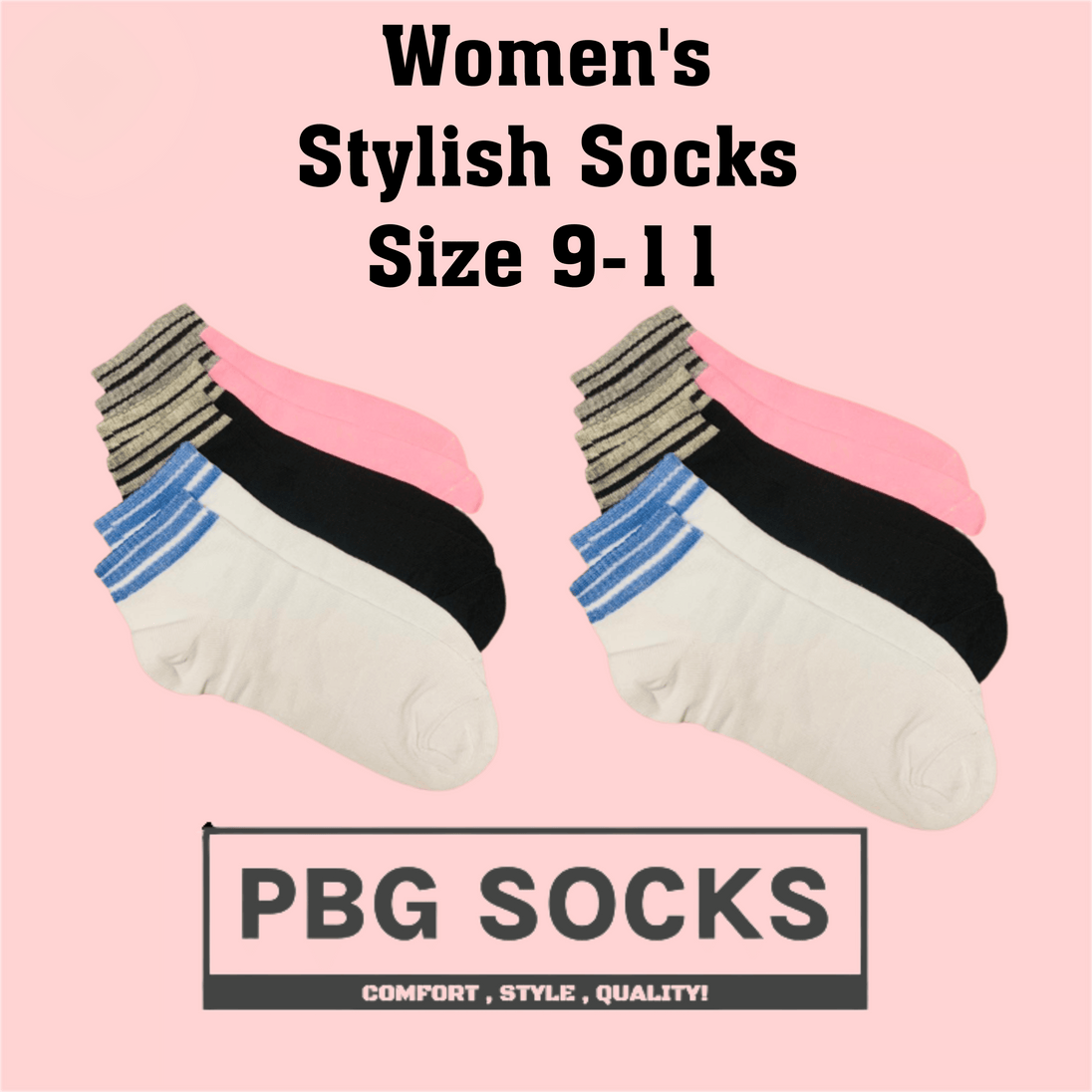 Stylish Women's Socks Size 9-11 - PremiumBrandGoods