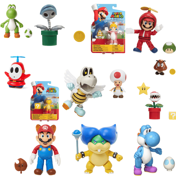 SUPER MARIO 4-Inch Action Figures Collection - PremiumBrandGoods