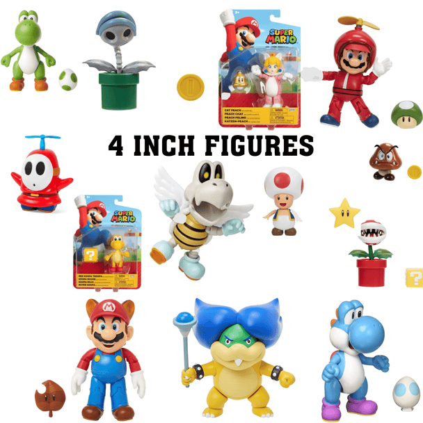 SUPER MARIO 4-Inch Action Figures Collection - PremiumBrandGoods