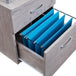 Techni Mobili Rolling File Cabinet with Glass Top, Grey - PremiumBrandGoods