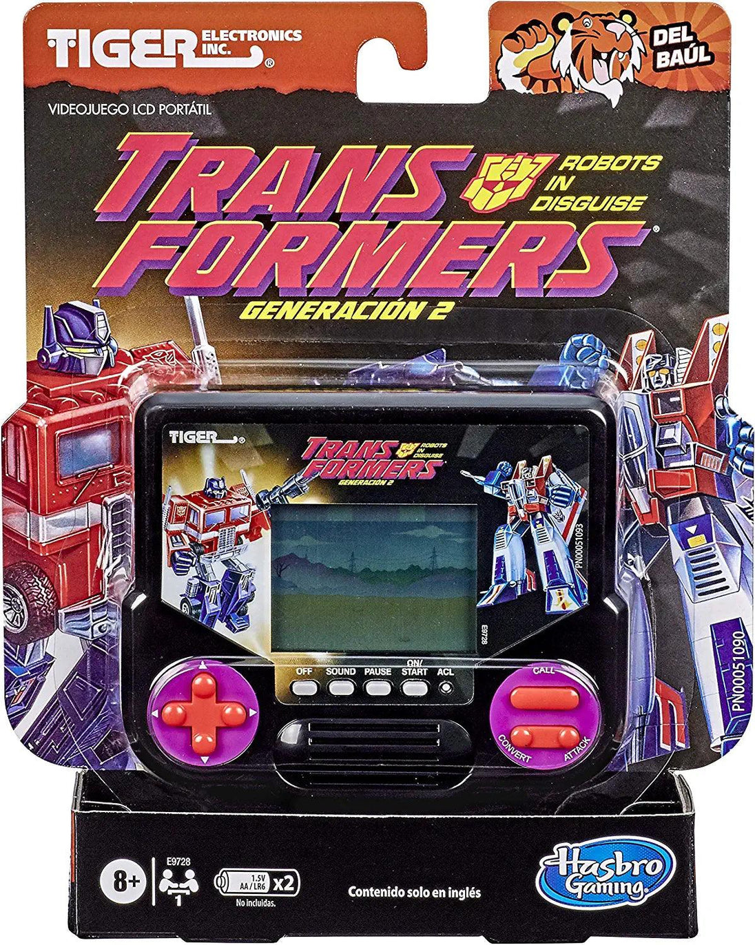 Tiger Electronics Transformers Robots in Disguise Generation 2 Electronic LCD Video Game Retro-Inspired 1 Player Handheld Game Ages 8 and Up - PremiumBrandGoods